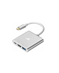 AKTBXVAU3HMPDAV Przejściówka TB USB-C HUB 3w1 HDMI, USB, USB-C - srebrny RZESZÓW  - zdjęcie 1