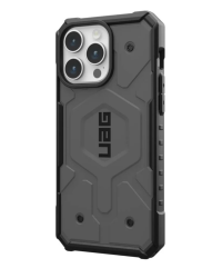 Tył Etui iPhone 15 Pro Max UAG Pathfinder MagSafe srebrne 114301113333 - zdjęcie 2