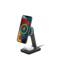 401309751 Ładowarka Indukcyjna Mophie Snap 2w1 z MagSafe do iPhone i AirPods - czarny RZESZÓW - zdjęcie 1