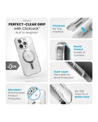 Etui do iPhone 15 Pro Płock Speck Presidio2 Grip ClickLock MagSafe clear - przezroczyste - zdjęcie 7