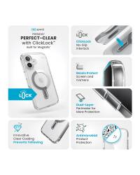 Etui do iPhone 16 Kraków Speck Presidio ClickLock MagSafe clear - przezroczyste - zdjęcie 3