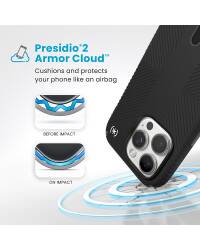 Etui do iPhone 16 Pro Kraków Speck Presidio2 Grip ClickLock MagSafe - czarne - zdjęcie 4