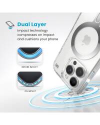 Etui do iPhone 16 Pro Kraków Speck Presidio ClickLock MagSafe clear - przezroczyste - zdjęcie 4