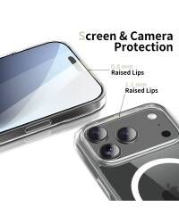 5906302319473 Etui do iPhone 17 Pro Tech-Protect Flexair Hybrid MagSage clear - przezroczyste Rzeszów - zdjęcie 2