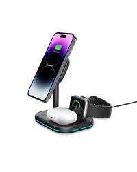 Ładowarka Indukcyjna Tech-Protect A27 3in1 czarna Rzeszów Kraków Warszawa - zdjęcie 2