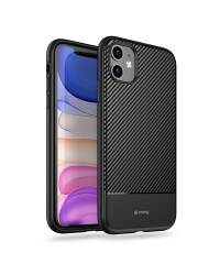 Etui do iPhone 11 Crong Prestige Carbon Cover - czarne - zdjęcie 1