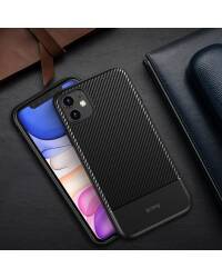 Etui do iPhone 11 Crong Prestige Carbon Cover - czarne - zdjęcie 8