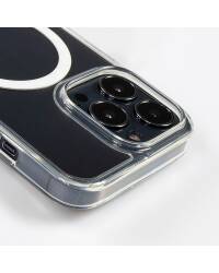 Etui do iPhone 13 mini z MagSafe Crong Clear MAG Cover - Przeźroczyste - zdjęcie 5