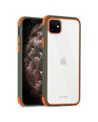 Etui do iPhone 11 Crong Trace Clear Cover - cyjan/pomarańczowy - zdjęcie 1