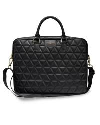 Torba do macbooka pro 16 Guess Quilted Computer Bag - czarna - zdjęcie 1