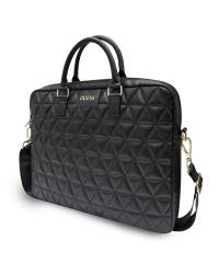 Torba do macbooka pro 16 Guess Quilted Computer Bag - czarna - zdjęcie 2