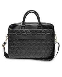 Torba do macbooka pro 16 Guess Quilted Computer Bag - czarna - zdjęcie 3