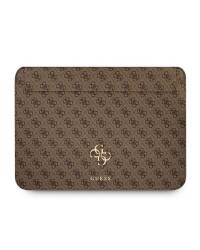 Etui na macbooka Air/Pro 13 Guess 4G Big Metal Logo Sleeve - brązowe - zdjęcie 1