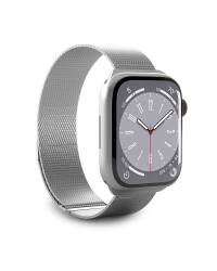 Pasek Apple Watch 42-45mm Puro Milanese srebrny - zdjęcie 1
