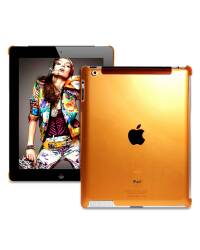 Plecki iPad/iPad2 PURO Crystal Fluo - pomarańczowe - zdjęcie 1