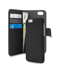 Etui do iPhone 7/8 Plus PURO Wallet Detachable - czarne - zdjęcie 2