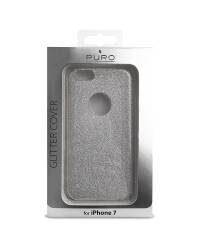 Etui do iPhone 7/8/SE 2020 PURO Glitter Shine Cover - srebrne - zdjęcie 2