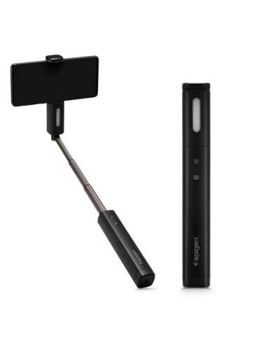Selfie stick Spigen S550W LED - czarny - zdjęcie 1