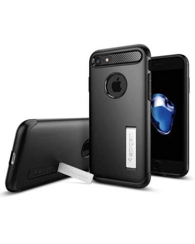 Etui do iPhone 7/8/SE 2020 Spigen Rugged - czarne - zdjęcie 2