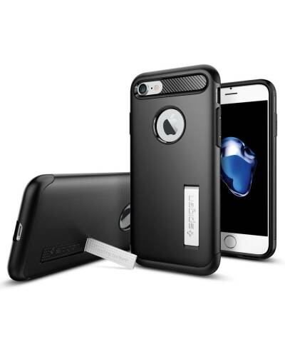 Etui do iPhone 7/8/SE 2020 Spigen Rugged - czarne - zdjęcie 3