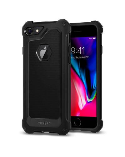 Etui do iPhone 7/8/SE 2020 Spigen Rugged Armor Extra - czarne - zdjęcie 1