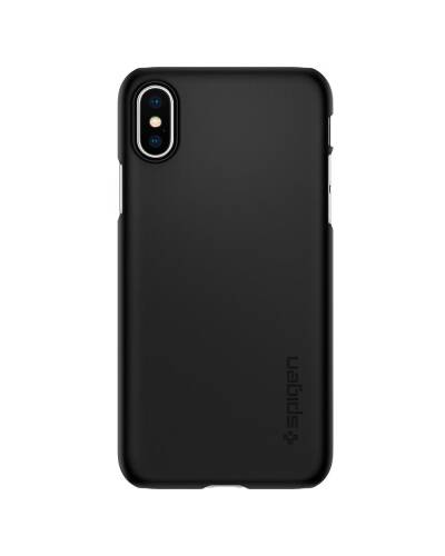 Etui do iPhone Xs/X Spigen Thin Fit - czarne - zdjęcie 1