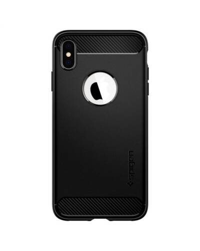 Etui do iPhone Xs Max Spigen Rugged Armor - czarne - zdjęcie 2