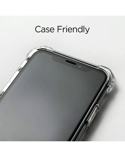 Szkło hartowane do iPhone Xr Spigen Glass FC - czarne - zdjęcie 2