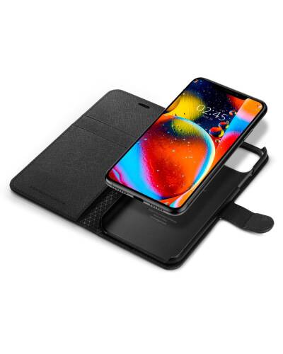 Etui do iPhone 11 Spigen Wallet - czarne  - zdjęcie 6