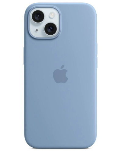 Etui do iPhone 15 Apple Silicone MagSafe - Zimowy Błękit - zdjęcie 1