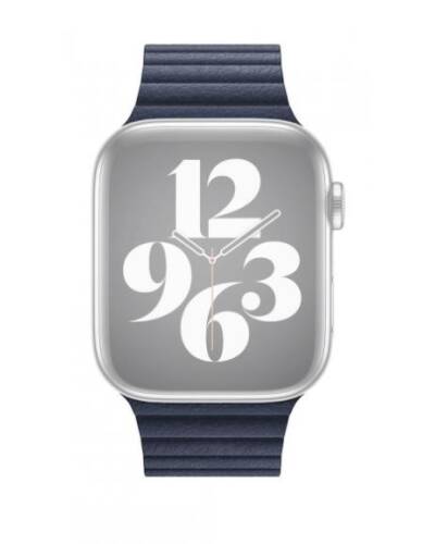 Pasek skórzany Apple do Apple Watch 42/44/45mm - podwodny błękit - zdjęcie 2