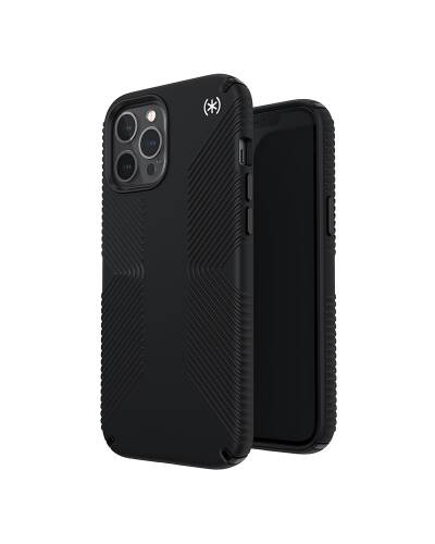 Etui iPhone 12 Pro Max z powłoką antybakteryjną Speck Presidio2 Grip - czarne  - zdjęcie 4