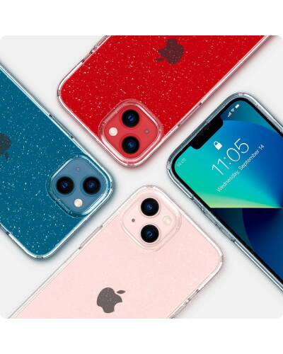 Etui do iPhone 13 mini Spigen Liquid Crystal Glitt - Przeźroczyste - zdjęcie 3