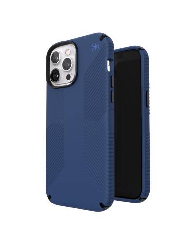 Etui do iPhone 13 Pro Max z powłoką MICROBAN Speck Presidio2 Grip - Coastal Blue/Black - zdjęcie 7