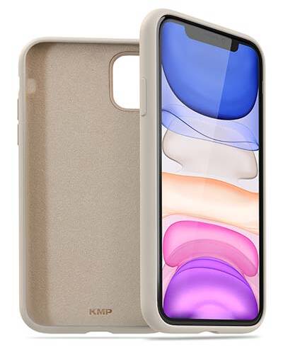 Etui do iPhone 11 Pro Max KMP Premium Silicone Case - szampańskie - zdjęcie 1