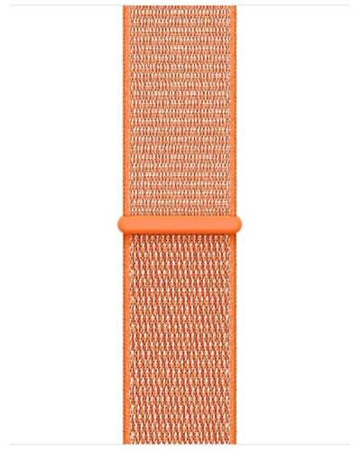 Pasek sportowy do Apple Watch 38/40mm z plecionego nylonu w kolorze pomarańczowym - zdjęcie 2