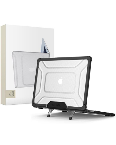 5906302363568 Obudowa do MacBook Air 15 M2 M3 M4 2023-2025 BLACK/CLEAR Tech-Protect Smartshell  - zdjęcie 2
