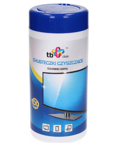 Chusteczki czyszczące do ekranów TB Clean TFT/LCD/LED 100 szt. - zdjęcie 1