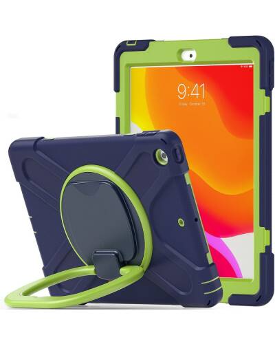 Etui do iPad 10.2 2019/2020/2021 Tech-Protect X-Armor - Granat/Limonka - zdjęcie 1