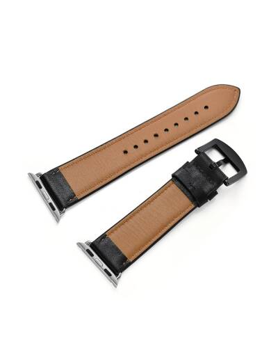 Pasek do Apple Watch 42/44mm TECH-PROTECT Leather - czarny - zdjęcie 2