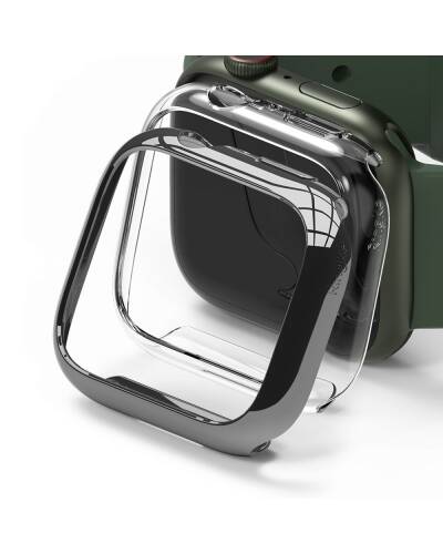 Etui do Apple Watch 45mm Ringke Slim Case 2-pack - szare i przezroczyste  - zdjęcie 1