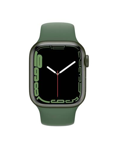 Apple Watch S7 45mm GPS w kolorze zielonym - pasek sportowy w kolorze koniczyny - zdjęcie 2
