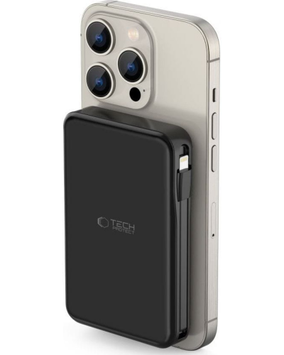 Powerbank Tech-Protect PB31 LifeMag Magnetic 10000 mAh czarny 5906302309269 - zdjęcie 1