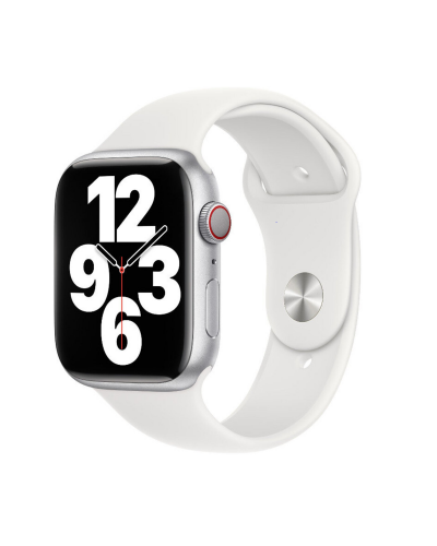 Pasek do Apple Watch 42/45mm Silicone - biały - zdjęcie 2