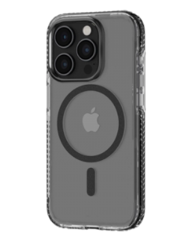 Etui do iPhone 15 Pro Max Tech21 Evo Clear/Black MagSafe przezroczyste - zdjęcie 1