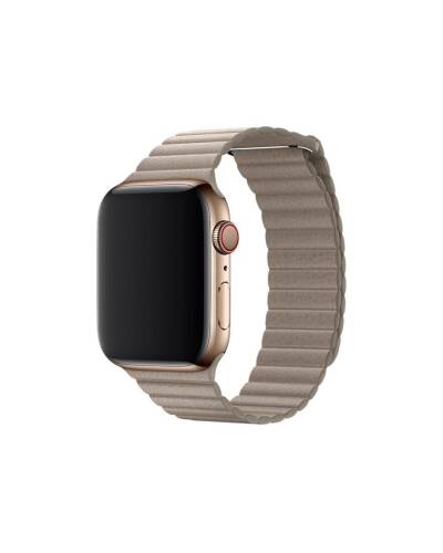 Opaska skórzana do Apple Watch 42/44mm w kolorze piaskowca M - zdjęcie 1