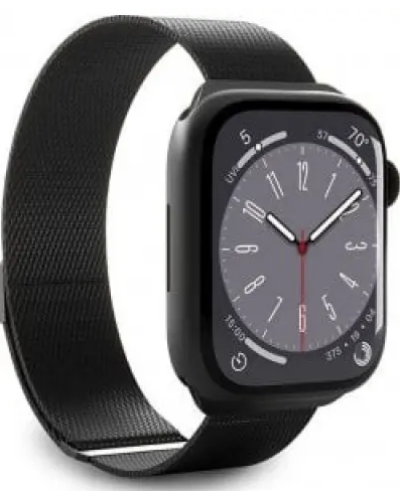 Pasek do Apple Watch 38/40/41mm Puro Milanese Magnetic Band - czarny - zdjęcie 1