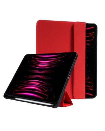 Etui do Apple iPad Air 11 M3 Crong czerwony - zdjęcie 1