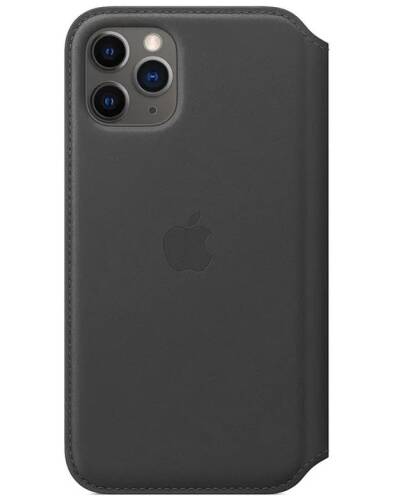 Skórzane etui folio do iPhone 11 Pro  Apple - czarne Rzeszów - zdjęcie 2