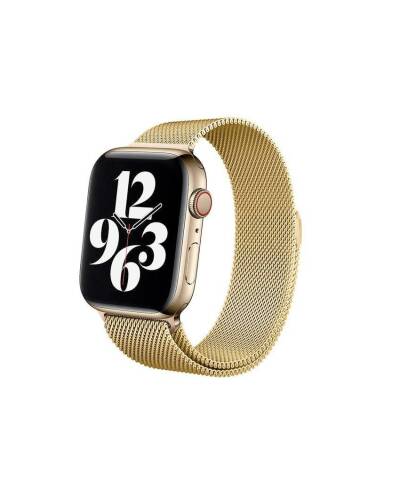 Pasek ze stali nierdzewnej do Apple Watch 38/40/41 mm Crong Milano Steel - złoty - zdjęcie 1